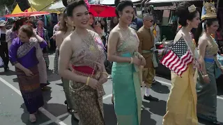 Cambodian,Thai ,Lao new year’s at Long beach temple, California April 16, 2023