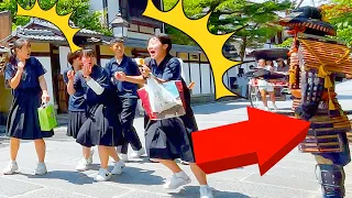 #56 SAMURAI Mannequin Prank in Kyoto Japan | Shogun Statue prank & Best Reactions at Kiyomizu Temple