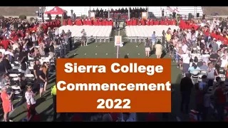 Sierra College Rocklin Commencement 2022