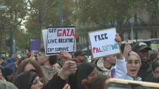 Several hundred pro-Palestinian demonstrators in Paris | AFP