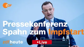 Pressekonferenz: Spahn zum Impfstart | ZDFheute
