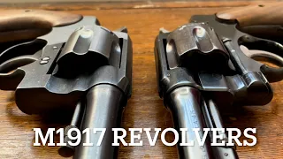 M1917 DA45s: Colt, S&W US Property Revolvers