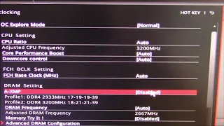 Как включить XMP режим Extreme Memory Profiles в мат. плате MSI X470 Gaming Pro. Разгон оперативы