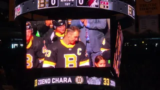 Boston Bruins honor captain Zdeno Chara for 1,500 NHL games & 1,000 games as Bruin | February 8 2020