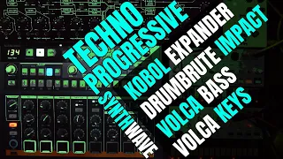 Inflation - Techno Progressive | Kobol Expander | Drumbrute Impact | Volca Bass & Keys #jamuary2024