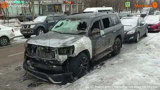 🟠В Москве сгорел автомобиль с Z-символикой