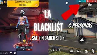 COMO SALIR DE LA BLACKLIST EN FREE FIRE SIN BAN!! Y ¿QUE ES LA BLACKLIST? GUÍA COMPLETA