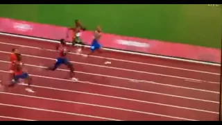 Lamont Marcell Jacobs final seconds in his race i Around the World