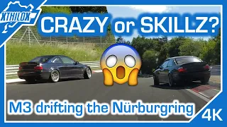 Chasing a skilled or crazy BMW M3 🤪 Drifting, Sliding + using FULL Track NORDSCHLEIFE @heelandtoe_