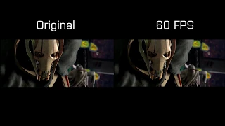 Star Wars Episode III: Invisible Hand vs Guarlara 30FPS vs 60FPS Comparison