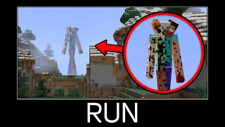 Minecraft wait what meme part 384 (Scary Giant Alex and Steve)