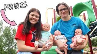 We Are Parents of TRIPLETS For A Day!