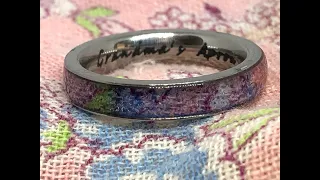 Heirloom Fabric Inlay Ring