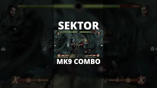 MK9 SEKTOR X-RAY COMBO!! #shorts