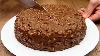 Such a delicious homemade chocolate cake! I do it almost every day. Dessert in 15 minutes