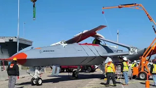 MQ-25 Unmanned Refueler arrives onboard USS H.W Bush for its first test flight from Carrier