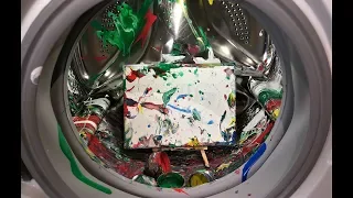 Experiment - Painting - in a Washing Machine