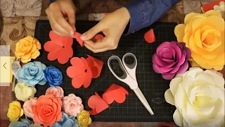 اصنعي ورود من الورق| كيف تصنعين ورود من الورق| Lady Z Style| DIY paper's roses