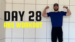 GET ABS IN 4 WEEKS | 2021 HOME WORKOUT CHALLENGE - DAY 28