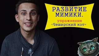 Упражнение для развития мимики лица. ЧЕШИРСКИЙ КОТ. Улыбка чеширского кота. Для видеоблогера.