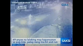 Saksi: 69-anyos na lalaking may kapansanan sa pag-iisip, patay nang ma-hit and run
