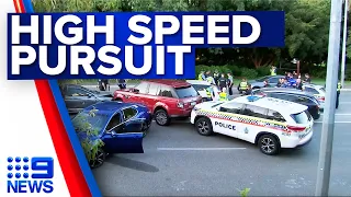 Four charged after high speed pursuit