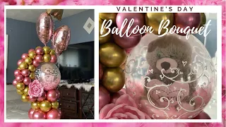 DIY Balloon Bouquet with Teddy bear inside/Balloon Stuffing/Balloon Bouquet/Balloon Hug