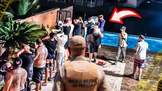 ESPIONEI O RENATO E OS POLICIAIS ENQUADRANDO ELES! *fiquei escondido*🤫🚨🆘