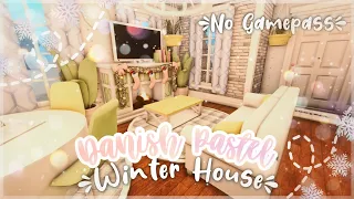 No Gamepass Danish Winter House I Speedbuild and Tour - iTapixca Builds