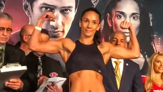 Amanda Serrano vs Heather Hardy WEIGH IN