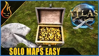 Atlas MMO How To Solo Treasure Maps Easy | Tips And Tricks