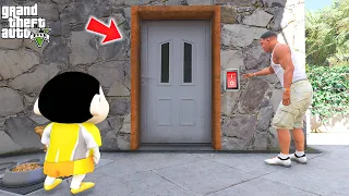 Shinchan and Franklin Found The Secret Secure Room Door Inside Franklin's House in GTA 5!