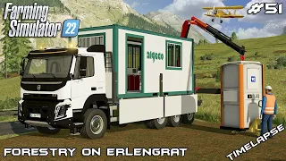 Moving FORESTRY EQUIPMENT to the SAWMILL | Forestry on ERLENGRAT | Farming Simulator 22 | Episode 51