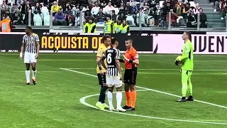 Juventus - Genoa 17/03/24 Rissa in campo  Danilo Retegui!!