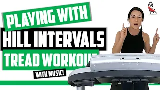 Playing with hill intervals | Treadmill Follow Along Workout #IBXRunning