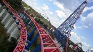 Superman - Ride Of Steel front seat on-ride HD POV Six Flags America