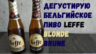 Дегустирую пиво leffe  Бельгийское пиво леффе брюн и блонд (18+)