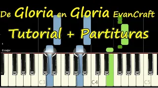 De Gloria en Gloria Piano Tutorial Evan Craft Facil + Partitura PDF Sheet | Glory to Glory Bethel