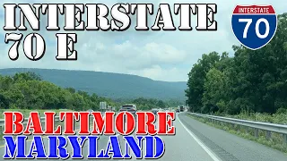 I-70 East - Hagerstown to Baltimore - Maryland - 4K Highway Drive