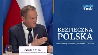 Bezpieczna Polska, debata - Donald Tusk, Aleksander Kwaśniewski, Bronisław Komorowski, 17.02.2022