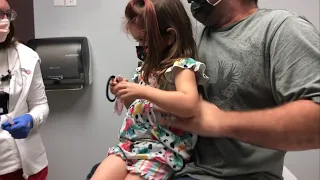 Toddler London Cries During Flu Shot 2020 - I See London.