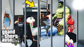 GTA 5: Avengers Escape From Prison Shinchan & Pinchan