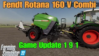 Fendt Rotana 160 V Combi / INCLUDED with update 1.9.1 on FS22