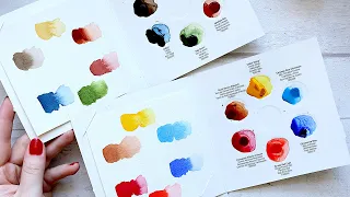 QoR Watercolour Swatching: 12 colours!