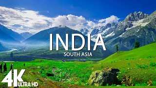 FLYING OVER INDIA (4K UHD) - Relaxing Music Along With Beautiful Nature Videos - 4K Video UltraHD