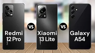 Xiaomi 13 Lite Vs Redmi Note 12 Pro Vs Samsung galaxy A54 Smooth Extreme PUBG