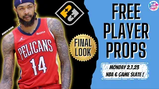 FREE PRIZEPICKS 2/7/23 🏀 NBA PLAYER PROPS FINAL LOOK #playerprops