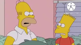 homer strangles bart in the dream world