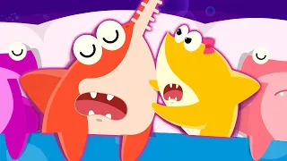 [SingAlong] Ten In the Bed ♪ | Baby Shark Sea Animal Song "Roll over" | Number Song | Nursery Rhymes