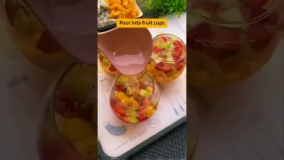 Easy Way to Make Delicious Fruits Jelly | Easy Recipe Compilation | Delicious Food Ideas | #Shorts